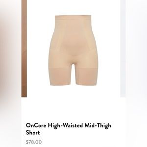 BRAND NEW Spanx On-Core Mid-Length Short